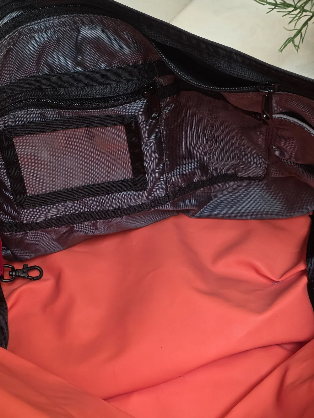 Timbuk2 Gray Messenger Bag with Orange LA Accent